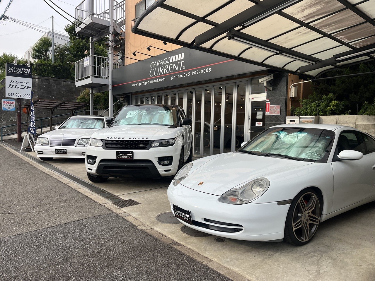 店頭白一色!