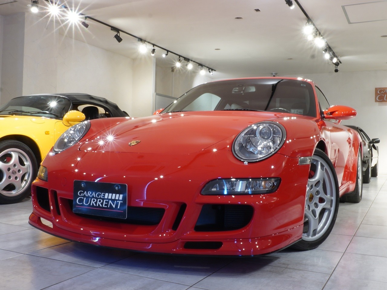 911(Type997)ポルシェ　911カレラS(997)　カップエアロキット　スポーツシート　スポーツエキゾースト　ガーズレッド　ユーザー様直接買取車輌