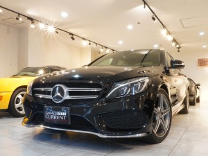 CクラスC180(W205)アヴァンギャルドAMGライン　前期1,600ccターボエンジン　ユーザー様直接買取車輌　オブシディアンブラック