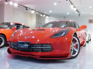 コルベットシボレー コルベット クーペ　Rowenフロント＆サイド＆リアエアロ　LT1 6.2L V8 OHV 460馬力　純正クロームAW　トーチレッド　ユーザー様買取車輌