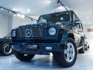 GクラスG500ロング（W463）　アンドラダイトグリーン　四角フォグ最終　ブラックレザーグリーンステッチ　13.3万km