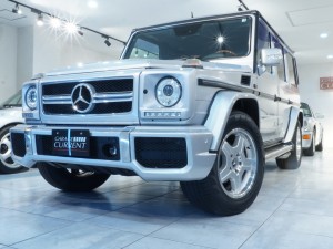 GクラスG500L（W463） G63フェイス　D車　左H　ブリリアントシルバー/黒革　サンルーフ　ユーザー様直接買取車輌