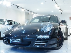 911(Type997)カレラ4S　後期直噴エンジン　PDK　ディーラー車　左H　バサルトブラック　19インチスポーツデザインホイール　カレラフード　ユーザー様直接買取車輌